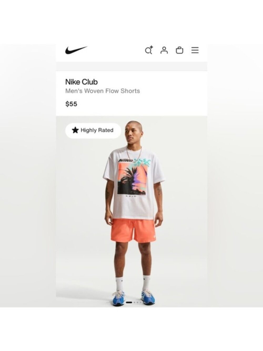 Nike Men’s Coral Athletic Shorts